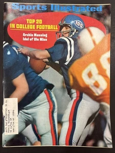 Sports Illustrated 14 de septiembre de 1970 Archie Manning Ole Miss primera portada debut - Imagen 1 de 2