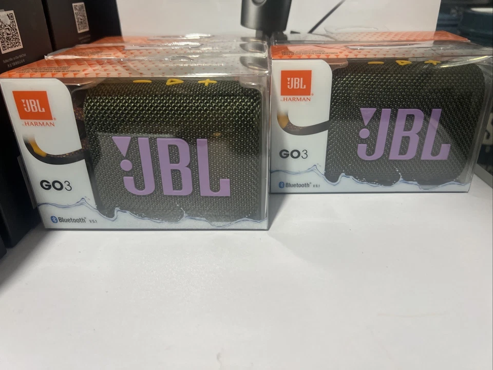 Altavoz Bluetooth Portátil Harman JBL GO3 Versión 5.1 Impermeable ~ Nuevo En Caja Foto 1 de 4