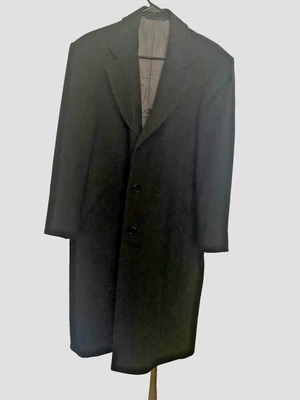 Mens BRIONI  Dark Gray Wool Blend Overcoat Size 44R - Image 1 of 4
