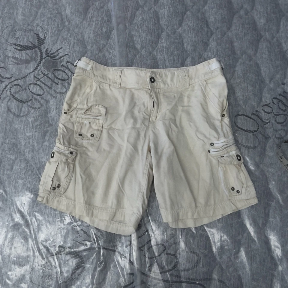 Da-Nang Shorts Womens M W30 L8 Cargo Silk Surplus Military Y2K Buckle Army FLAW - Image 1 of 4