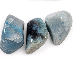 Trollite Blue Tourmaline Lithium Lepidolite Polished Stones 49.5 grams. - Picture 1 of 1