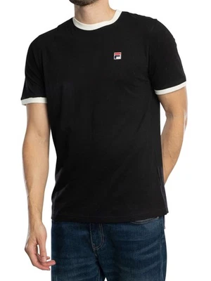 Fila de los hombres Playeras Ringer de Marconi, Negro - Imagen 1 de 4