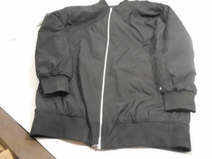 DSG Medium Womens Black winter Long Bomber Jacket Full Zip Pockets all season - Picture 1 of 5