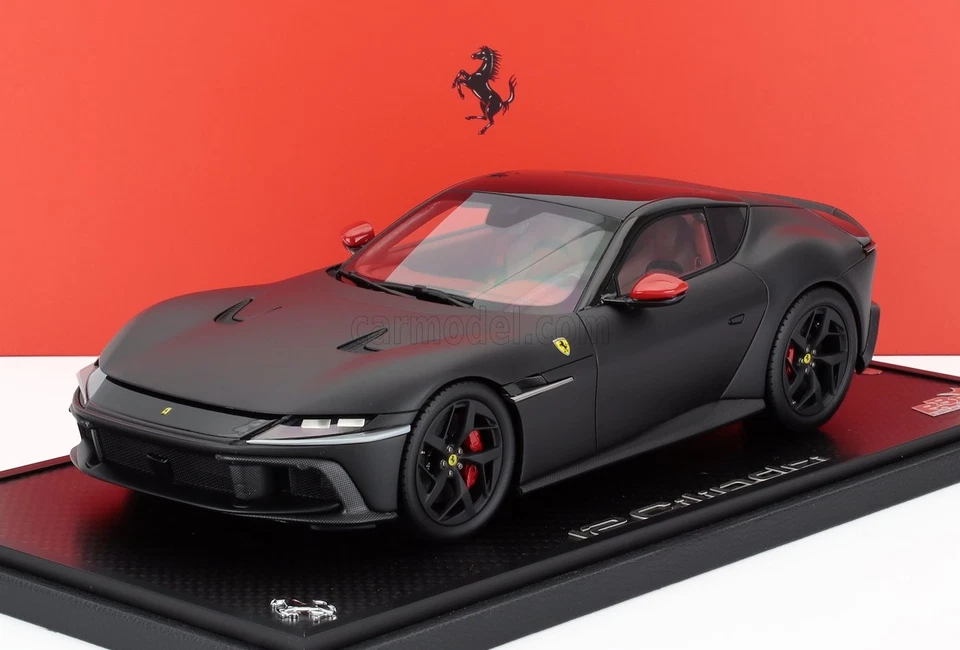 BBR 1 18 FERRARI 12CILINDRI TETTO PANORAMICO NERO OPACO UNITÀ 29 DI 48