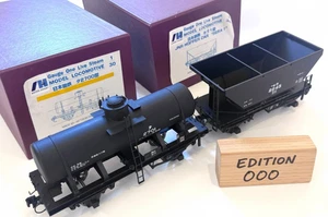 Aster JNR Live Steam Gauge 1 Hopper Car SERA1 + Tank Car TA2700 Set MINT - Picture 1 of 15