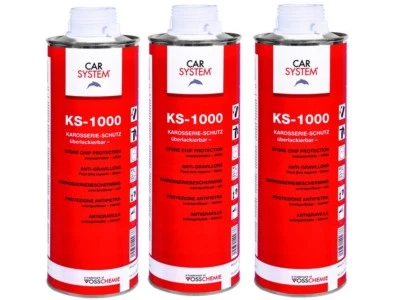 3 x 1 L TOP KAROSSERIE UNTERBODENSCHUTZ SCHWARZ KS-1000 CARSYSTEM