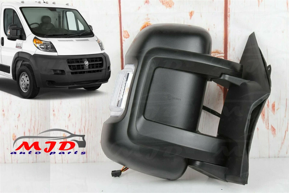 PARA DODGE RAM PROMASTER 1500 2500 3500 ESPELHO DE PORTA DIREITO PARA PASSAGEIRO  - Imagem 1 de 4