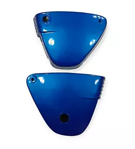 Suzuki A80 A100 AS100 Paar Motorrad Seitenwand Abdeckungen nagelneu in blau - Bild 1 von 3