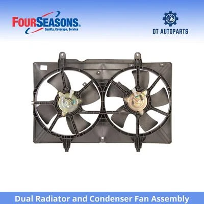 Conjunto de ventilador condensador y radiador doble para Nissan Quest 2004-2009 4 estaciones Foto 1 de 4