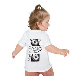 Tropical Baby Tee - Sunset Vibes, Aloha Spirit Shirt, Baby Summer Top, Hawaii - Picture 1 of 5