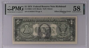 PMG59 CHOICE ABOUT UNC FACE TO BACK OFFSET 8177 - Picture 1 of 2