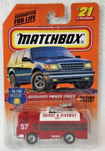 MATCHBOX - MACK AUXILIARY POWER TRUCK - ON CARD #21 - Picture 1 of 7