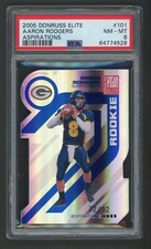 2005 Donruss Elite Aaron Rodgers Aspirations RC 72/92 PSA 8 NM-MT