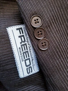 $895 Coppley Marrón Rayas Lana Punto Acanalado 42R Blazer Cárdigan Chaqueta Abrigo Deportivo - Imagen 1 de 8
