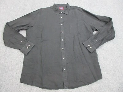 UNTUCKit Shirt Mens 3XL XXXL Black Linen Button Up Preppy Casual - Image 1 of 4