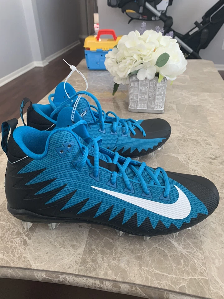Nike Alpha Menace Pro Mid TD Promo Football Cleats Teal & Black AJ6604-105 - Image 1 of 4