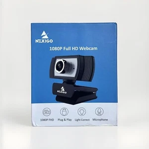Nexigo 1080p Full HD 30 FPS Webcam Clip-on 360° Rotation Built-in Microphone - Bild 1 von 2