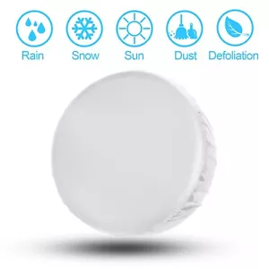 16" DIY PVC trailer Spare tire tyre Wheel Cover Pure White Against Sun & Rain - Picture 1 of 11