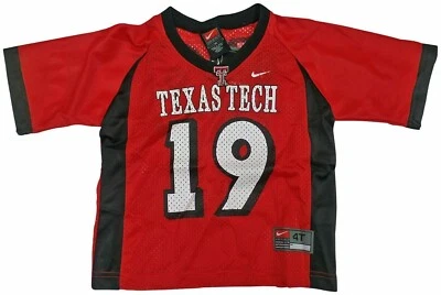 Vintage Nike Texas Tech Red Raiders NCAA Toddler Football Jersey - NWT - Image 1 of 2