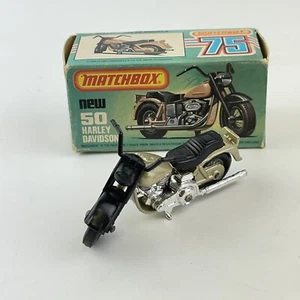 Vintage Boxed Matchbox Lesney No. 50 Harley Davidson - Picture 1 of 14