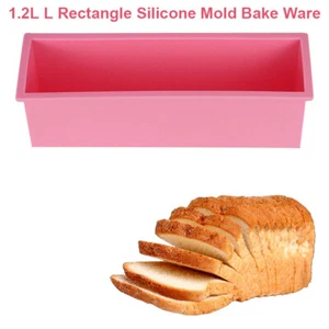 Silicone Rectangle Cake Pan Bread Bakeware Silicone Mold Baking Tools DIY - Picture 1 of 12