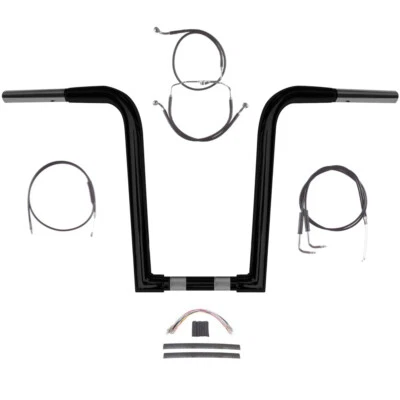 Комплект штанг 1 1/4 дюйма BBlack Wild 1 14 дюймов Outlawz 1996-2006 Harley Road Glide King Cruise - Изображение 1 из 2