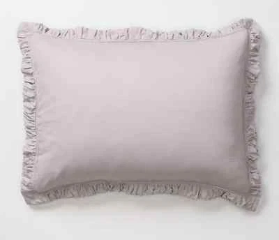 NUEVO Anthropologie Nimbus King Sham en gris Foto 1 de 3