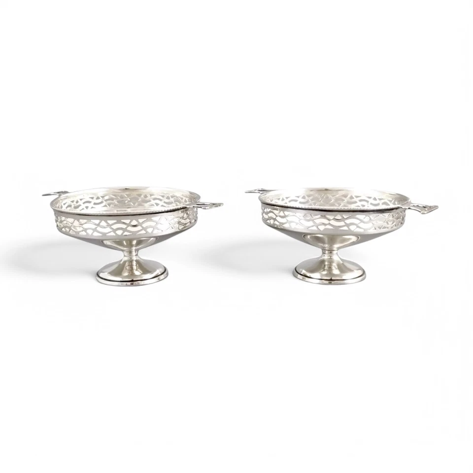 Par de compotas Art Deco Colonial plata Warner Brothers Delhi bon bon bon bon bon bon bon bon bon bon Foto 1 de 4