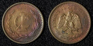 México Bronce 1941 1 Centavo Segunda Guerra Mundial Edición KM# 415 (27 884) - Imagen 1 de 3