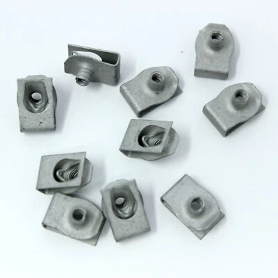 10 clips de barra de impacto de parachoques de tuercas en U extruidas para Chevy Silverado Sierra Suburban Foto 1 de 3