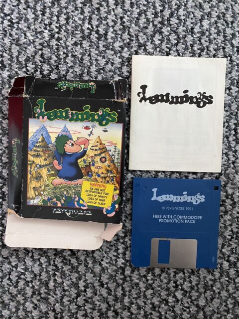 PC IBM OH NO! MORE LEMMINGS 5 1/4 COMPUTER GAME 1991 PSYGNOSIS TANDY