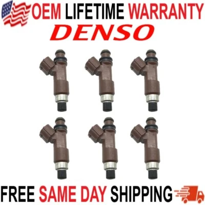 OEM 6X Denso Fuel Injectors Fits 05-09 Outback B9 Tribeca Subaru 3.0L H6 Fj-859 - Image 1 of 4
