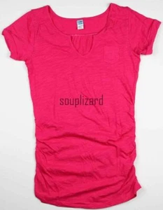 New Old Navy Women's Maternity Solid Pink Shirt Tee Top T-Shirt NWOT Size L - Picture 1 of 3