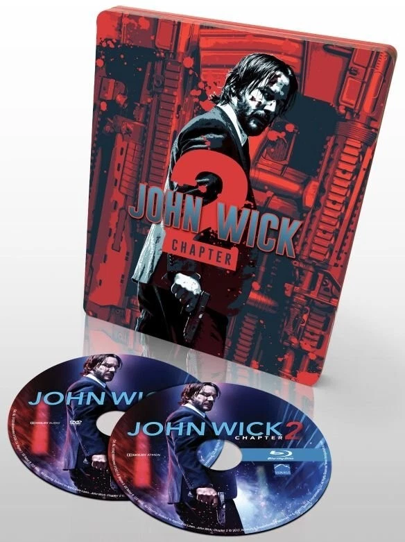 John Wick 2 Limited Edition Steelbook  (Blu-ray + DVD + DIGITAL) New, Sealed - Image 1 of 1