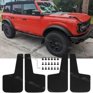 4X Guardabarros anchos de goma para Ford Bronco Car Truck guardabarros de rally - Imagen 1 de 9