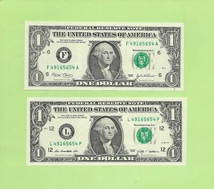 MATCHING '4916 5654' .. UNCIRC .. 2003 $1 F-A & 2009 $1 L-P - Picture 1 of 1