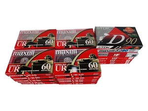 Cinta de casete Maxell UR-90 de sesgo normal SELLADA lote de más de 20 cintas adicionales - Imagen 1 de 2