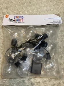 10 Count Plastic Ball Shaped LED Novelty String Lights Battery Operated - Picture 1 of 2