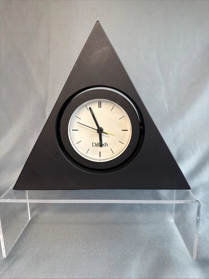 Triangle Alarm Clock 7 inches Dillard’s Triangle Clock  Retro Chic - Image 1 of 4