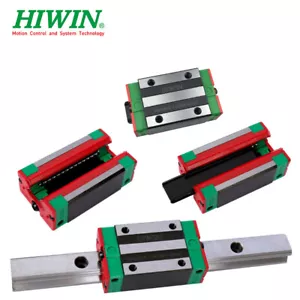 HIWIN 5 pz HGR15 L1000 mm guida lineare + 10 pz blocchi HGH15CA carrelli CNC - Foto 1 di 12