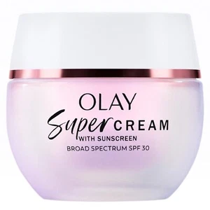 Olay Super Cream with Sunscreen SPF 30, 1.7 oz, Ultra Lightweight Face Moisturiz - Picture 1 of 1
