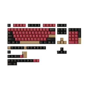 Keycaps Pbt Cherry Profile Red Samurai Big Set Key Caps French Key Caps I4U6 - Picture 1 of 6