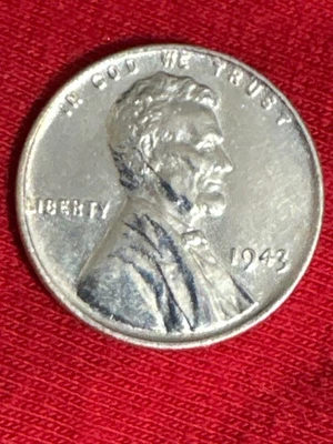 VERY RARE 1943  “ STEEL Penny"  Mint Error "L" in Liberty on Rim, no mint mark - Image 1 of 4