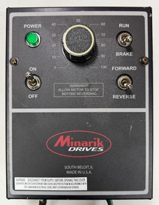 Minarik Drives MM23201C 0-90/0-180VDC 1-2HP Reversing DC Motor Controller - Image 1 of 4
