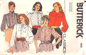 Butterick 4625 ~ Misses' Bluse - locker sitzend - Kragenvariationen - Größe 18 - Bild 1 von 5