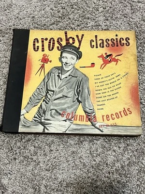 Crosby Classics Five Shellac Columbia Green Label M-555 Records - Image 1 of 4