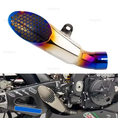 Blue Exhaust Pipe Slip-On Muffler Tips For Aprilia Tuono V4 1100 Factory 21-24 - Imagen 1 de 3