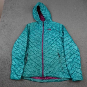 The North Face Jacke Damen Medium Teal ThermoBall Kapuze Full Zip gesteppt - Bild 1 von 14