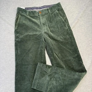 Brooks Brothers Hose Herren 31x32 (31x30) grün Cord Clark Straight Trousers - Bild 1 von 13