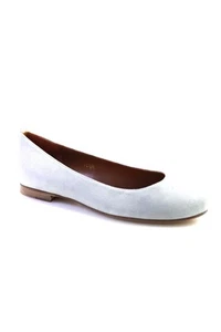 Margaux Womens Classic Round Toe Ballet Flats Slate Gray Suede 35.5 5.5 M - Picture 1 of 6